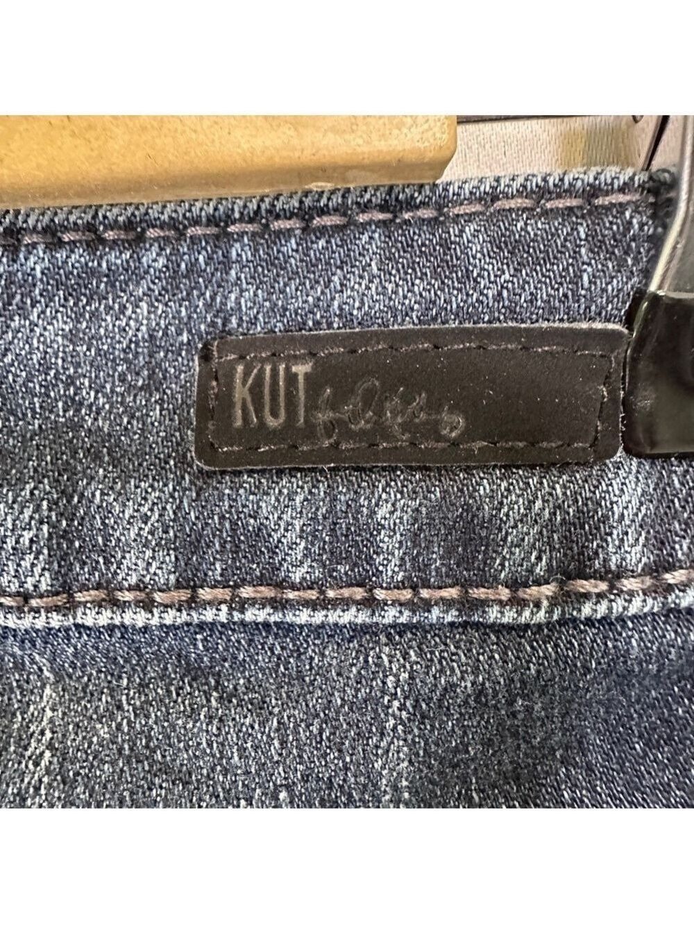 Kut from the Kloth Dark Blue Straight Leg Jeans - Size 6 - Picture 4 of 12